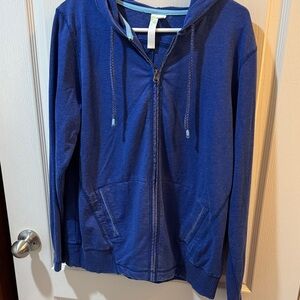 GreenTea Royal Blue Hoodie with Zipper